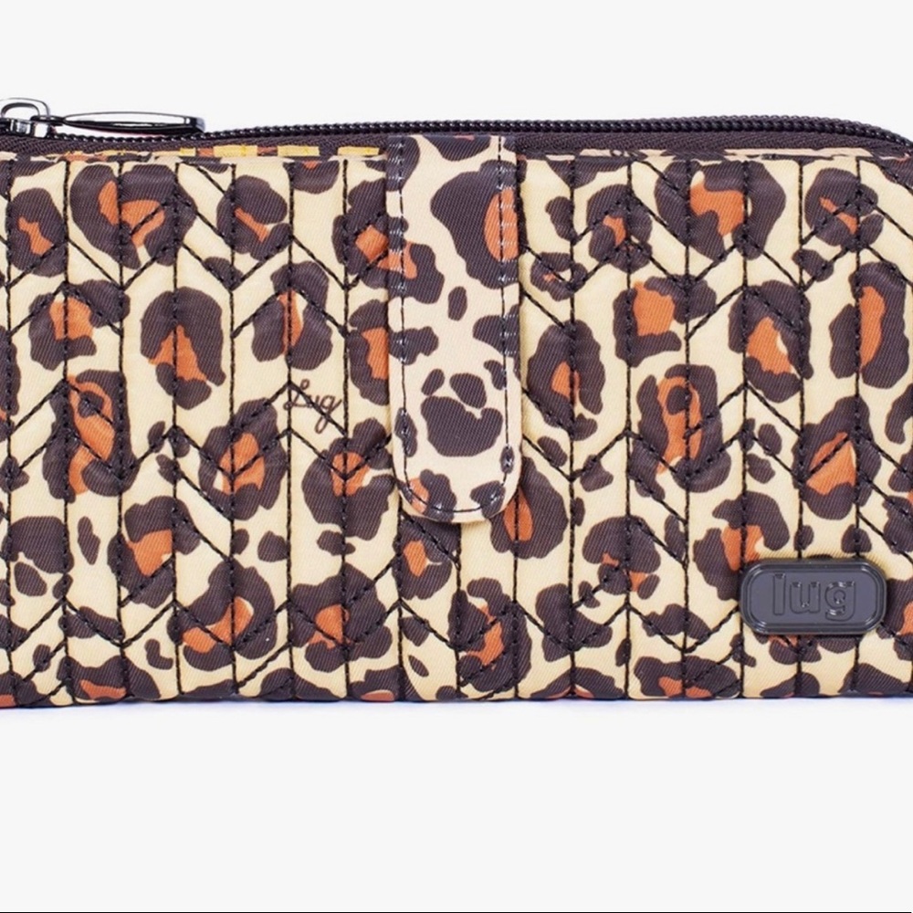 Lug Tram RFID Wallet NWT - Leopard Brown